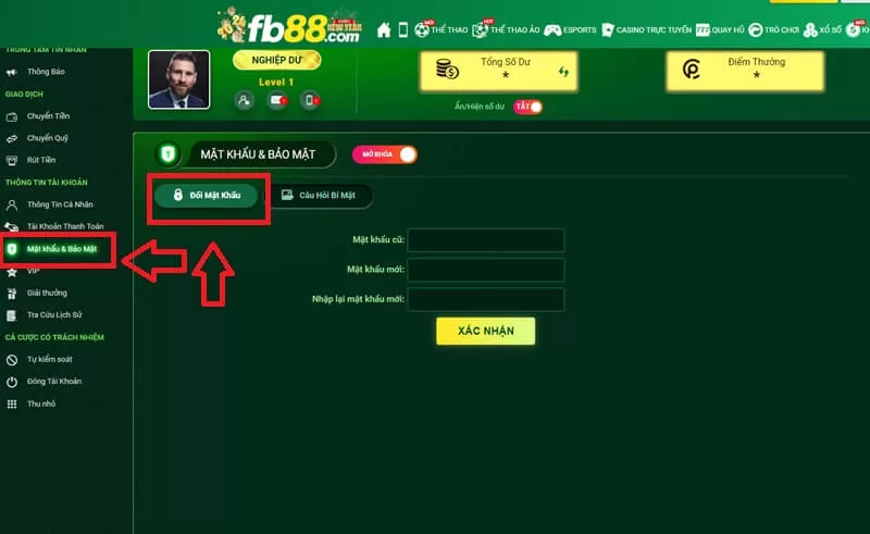 Hướng dẫn đăng nhập FB88 mới nhất cho Tân Thủ 15 Hướng dẫn đổi mật khẩu đăng nhập FB88